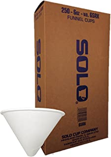 A-Dec Paper Evacuation Cup Liners, Solo Funnel Cups 6oz 250/Pkg