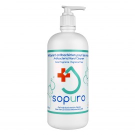 SOPURO Hand Sanitizer 500ml, Unscented Gel 70% Alcohol