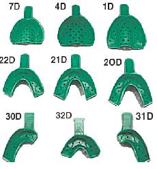 Disposable Impression Tray Perforated, COE Spacer Trays 12/Pk, GC