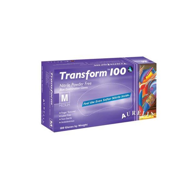 Aurelia,Transform  Nitrile Gloves Powder Free, 100/Box  10 Box/Case #9889A