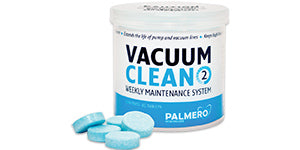 Vacuum Clean, Evacuation Cleaner System Maintenance Kit, 45/Tablets -Palmero