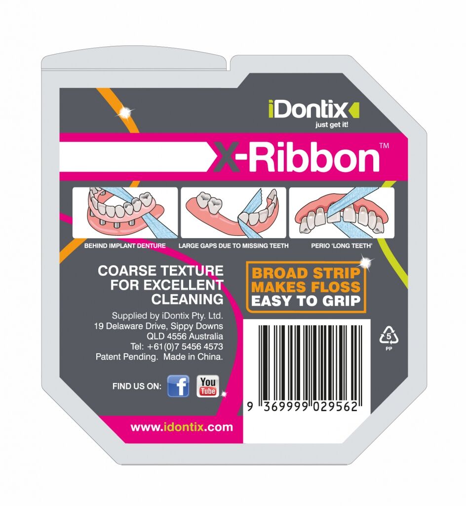 IDontix X-Ribbon Dental Gauze Floss, 12m/Roll