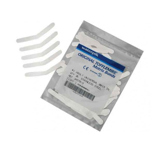 Waterpik Original Tofflemire Matrix Band #1 Adlt Univ .0015" 144/Pk
