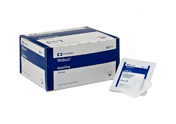 Alcohol Prep Pads,WebCol, 100/Box M Size